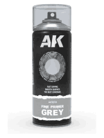 Sprej AK Fine Primer Grey Spray - základná farba, šedá
