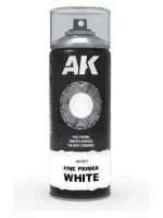 Sprej AK Fine Primer White Spray - základná farba, biela