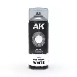 Sprej AK Fine Primer White Spray - základná farba, biela - AK-Interactive