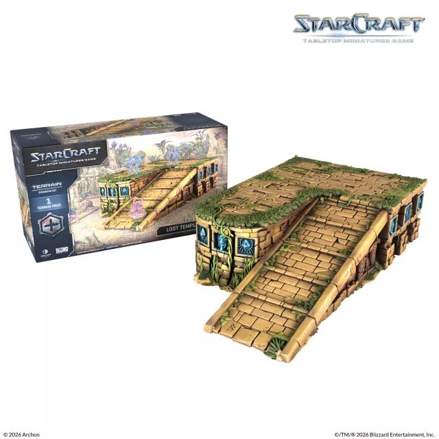 Figúrková hra StarCraft - Tabletop Miniature Game - Lost Temple Ramp - Terrain Expansion Set (1 figúrka) - Stolová hra