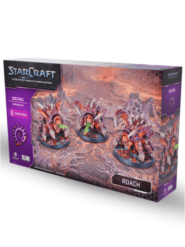 Figúrková hra StarCraft – Tabletop Miniature Game – Roach – Expansion Set (6 figúrok)
