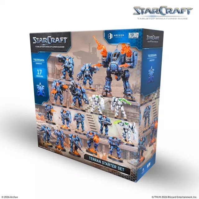 Figúrková hra StarCraft - Tabletop Miniature Game - Terran Starter Set - Stolová hra