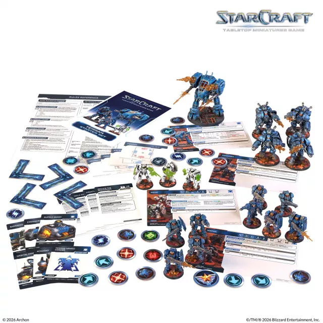 Figúrková hra StarCraft - Tabletop Miniature Game - Terran Starter Set - Dobrodružná stolová hra