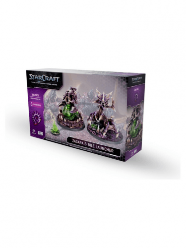 Figurková hra StarCraft - Tabletop Miniature Game - Zerg - Zagara & Bile Launcher (3 figurky)