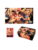Kartová hra One Piece TCG - Ace/Sabo/Luffy Special Goods Set (podložka, krabička, karta)