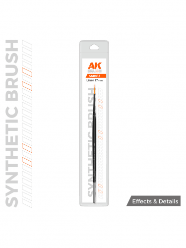 Štetec AK Synthetic Brush - Liner 17mm - linkovací (syntetický)