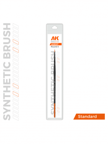 Štetec AK Synthetic Brush - Round 0 - okrúhly (syntetický)