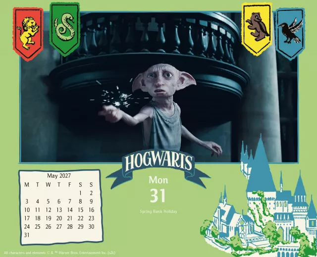 Kalendár Harry Potter 2027 (stolový)