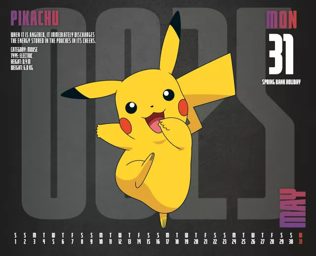Kalendár Pokémon 2027 (stolový)