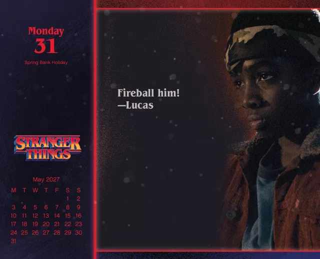 Kalendár Stranger Things 2027 (stolný)