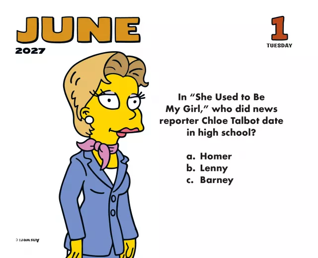 Kalendár The Simpsons 2027 (stolový)