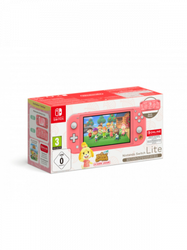 Konzola Nintendo Switch Lite - Coral + Animal Crossing: New Horizons + 12 mesiacov NSO (SWITCH)