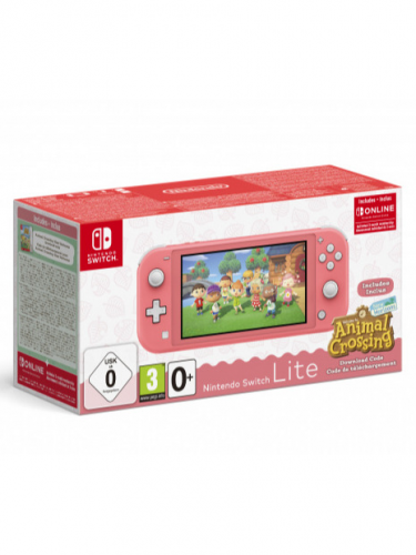 Konzola Nintendo Switch Lite - Coral + Animal Crossing: New Horizons + 3 mesiace NSO (SWITCH)