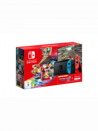 Konzola Nintendo Switch - Neon Red/Neon Blue (2019) + Mario Kart 8 Deluxe + 3 mesiace Nintendo Online (SWITCH)