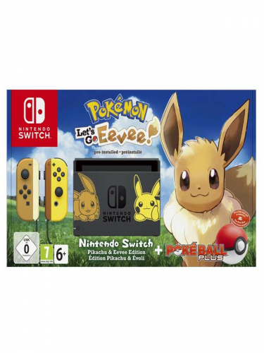 Konzola Nintendo Switch + Pokémon Lets Go, Eevee + Pokéball Plus - Special Edition (SWITCH)