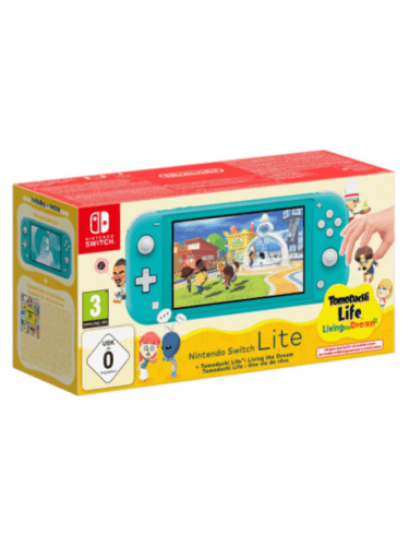 Konzola Nintendo Switch Lite - Turquoise + Tomodachi Life: Living the Dream (SWITCH)