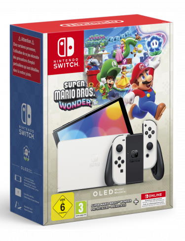 Konzola Nintendo Switch OLED model + Super Mario Bros. Wonder + 12 mesiacov Nintendo Online (SWITCH)