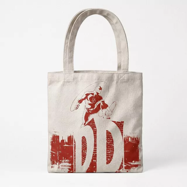 Taška Marvel – Daredevil White (plátenná) - Plážová taška