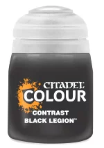 Citadel Contrast Paint (Black Legion) - kontrastná farba - čierna