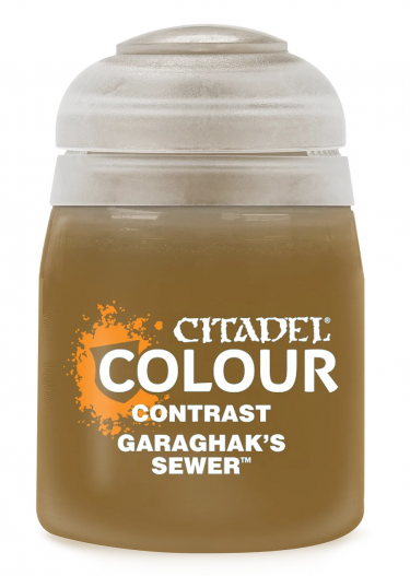 Citadel Contrast Paint (Garaghak's Sewer) - kontrastná farba - hnedá