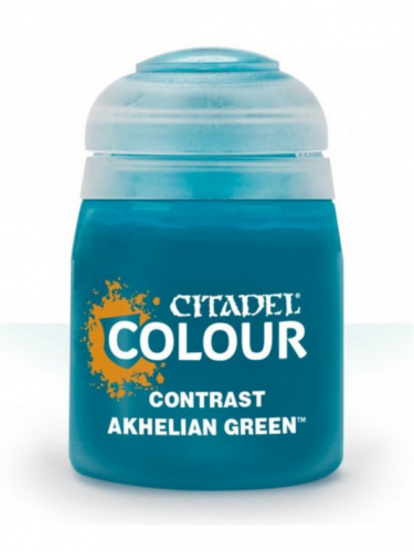 Citadel Contrast Paint (Akhelian Green) - kontrastná farba - modrá