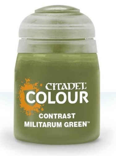 Citadel Contrast Paint (Militarum Green) - kontrastná farba - zelená