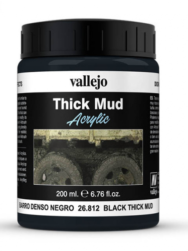 Textúrová farba - Black Mud (Vallejo)