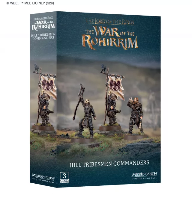 Stolová hra The Lord of the Rings - Hill Tribesmen Commanders (figúrky) - Middle-Earth Strategy Battle Game