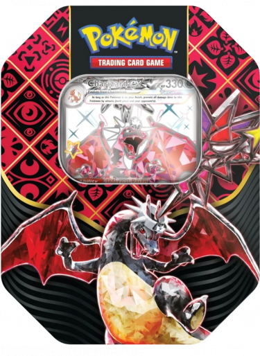 Kartová hra Pokémon TCG: Scarlet & Violet Paldean Fates Tin - Tera Charizard ex