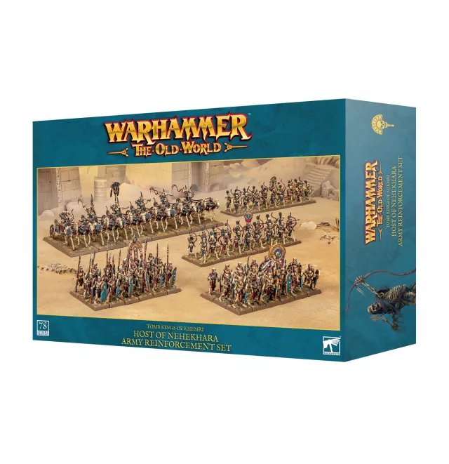 Warhammer The Old World - Tomb Kings of Khemri: Hostina Nehekhary - Army Reinforcement Set (78 figúrok) - Warhammer: Old World