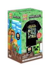 Tričko detské Minecraft- Blue Creeper + figúrka Funko Pocket POP!