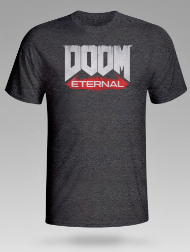 Tričko Doom: Eternal - Logo, tmavě šedé