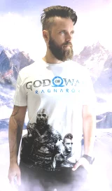 Tričko God Of War Ragnarok - Characters Logo