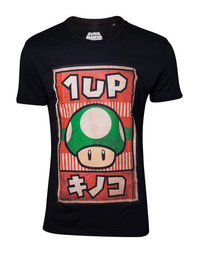 Tričko Nintendo - Propaganda Poster 1-UP Mushroom 