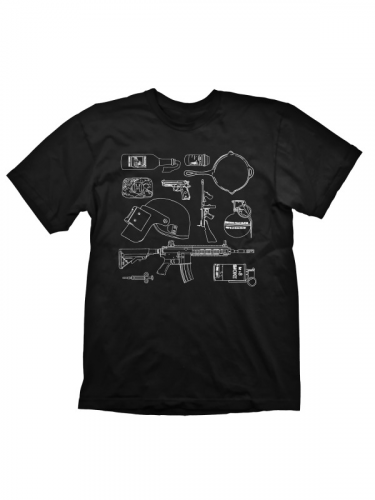 Tričko PUBG - Sketch Items
