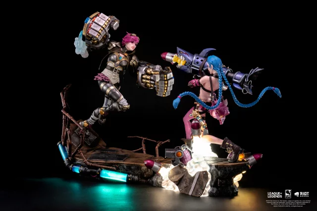 Výhodný set Socha League of Legends - Jinx & Vi 1/6 Scale Statue (PureArts)