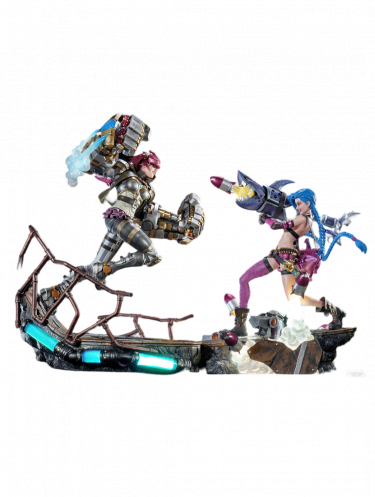 Výhodný set Socha League of Legends - Jinx & Vi 1/6 Scale Statue (PureArts)