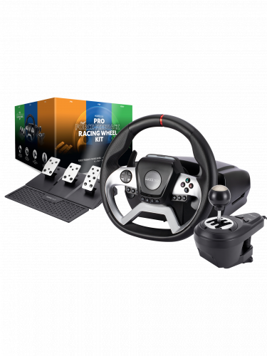 Volant s pedálmi a radiacou pákou - Maxx Tech Pro Force Feedback Racing Wheel Kit (PS4)