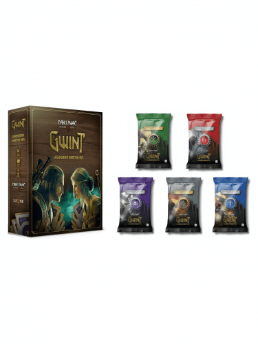 Výhodný set Kartová hra Zaklínač 3: Divoký Hon - Gwint CZ + Ballads Legendary Foil Cards - Kompletná sada CZ