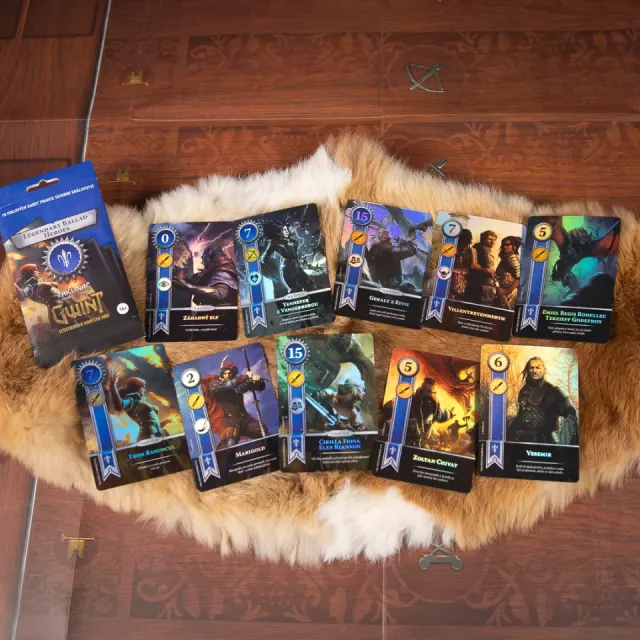 Výhodný set Kartová hra Zaklínač 3: Divoký Hon - Gwint CZ + Ballads Legendary Foil Cards - Kompletná sada CZ - Zberateľská kartová hra TCG