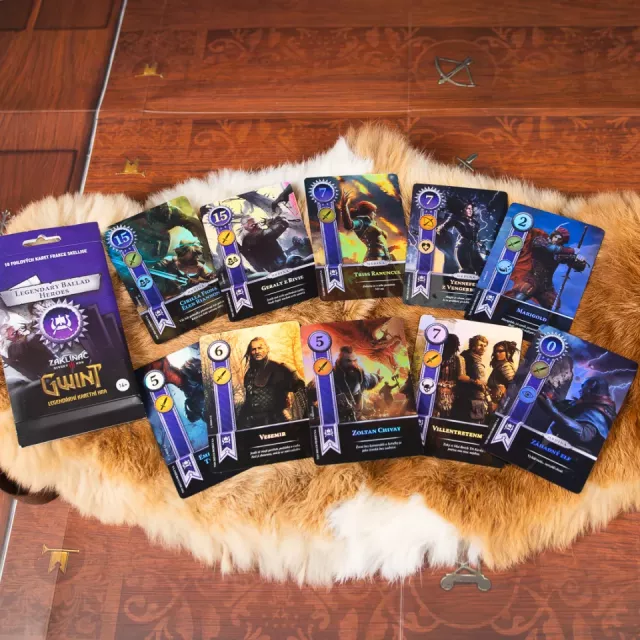 Výhodný set Kartová hra Zaklínač 3: Divoký Hon - Gwint CZ + Ballads Legendary Foil Cards - Kompletná sada CZ - Stolová hra