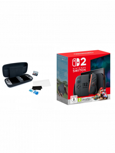 Výhodný set Konzola Nintendo Switch 2 & Mario Kart World + Sada príslušenstva pre Nintendo Switch 2 - Switchpack 5 Black (SWITCH2)