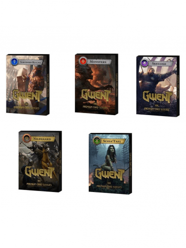 Výhodný set Ochranné obaly na karty Gwint - Kompletná sada (500ks)