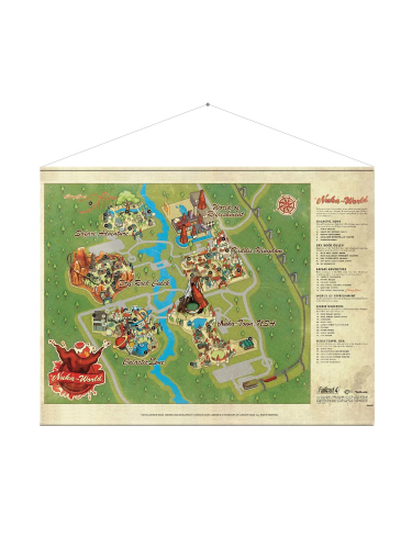 Wallscroll Fallout - Nuka World Map