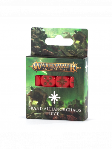 Kocky Warhammer Age of Sigmar - Grand Alliance Chaos Dice (16 ks)