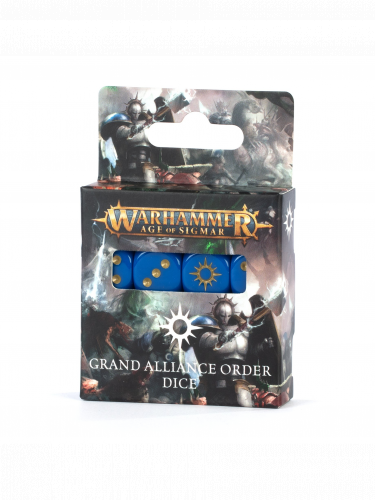 Kocky Warhammer Age of Sigmar - Grand Alliance Order Dice (16 ks)