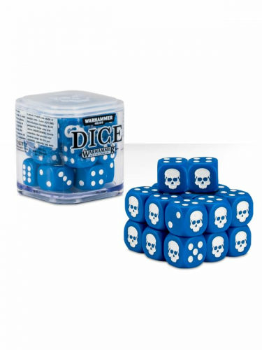 Kocky Warhammer Dice Cube (20ks), šesťstenné - modré