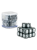 Kocky Warhammer Dice Cube (20ks), šesťstenné - šedé