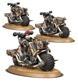 W40k: Chaos Space Marines - Bikers (3 figúrky)