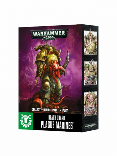 W40k: Easy To Build: Death Guard Plague Marines(3 figúrky)